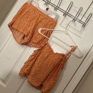 Crop top and shorts set